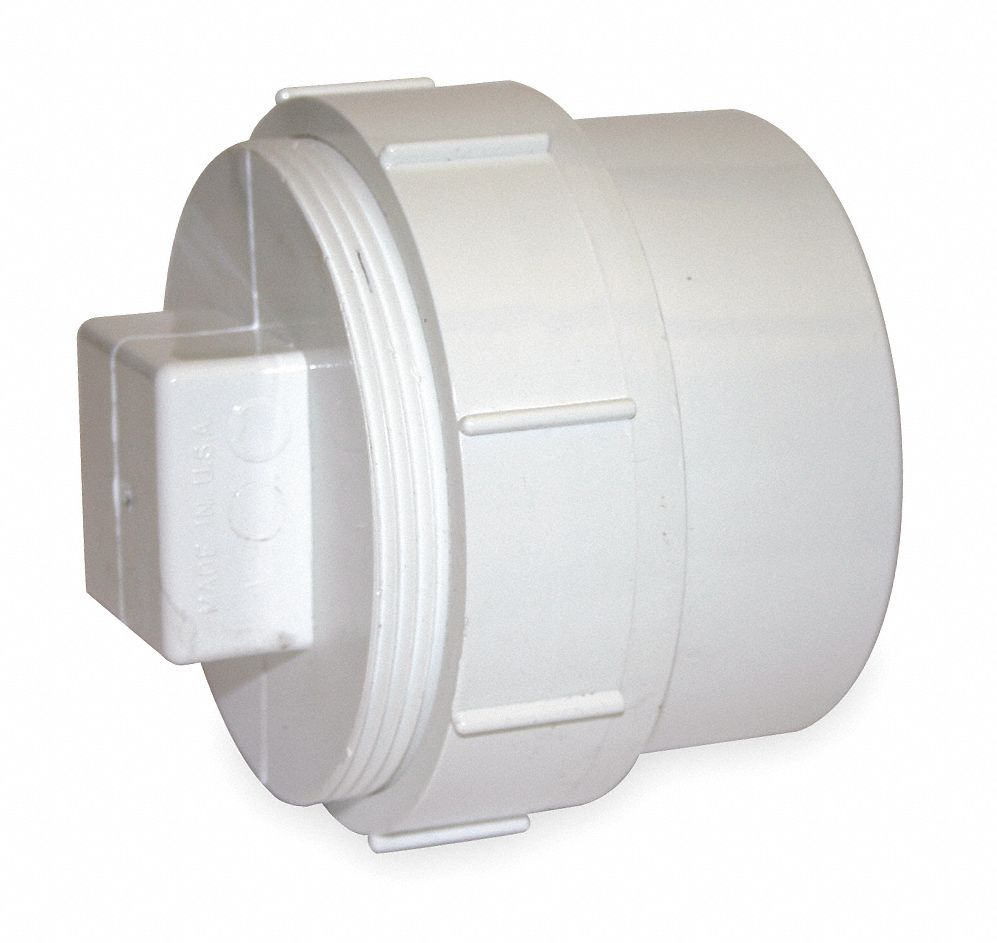 Grainger Approved Pvc Cleanout Adapter With Plug Fnpt X Spigot 3 In Pipe Size Pipe Fitting 1wkr8 1wkr8 Grainger