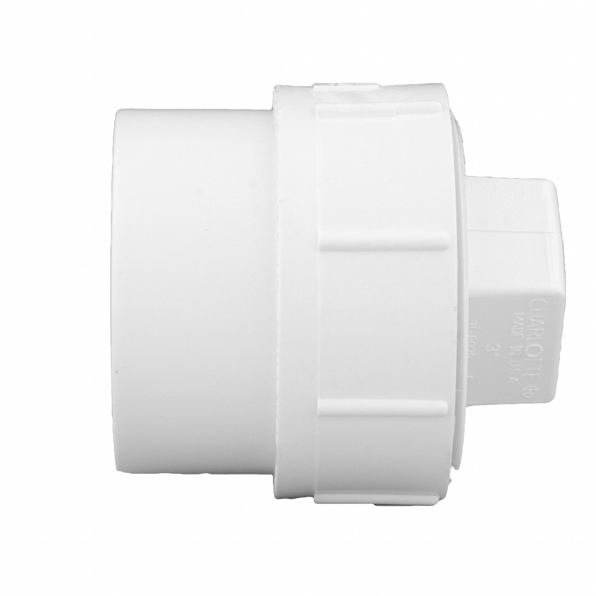 GRAINGER APPROVED PVC Cleanout Adapter with Plug, FNPT x Spigot, 3 in