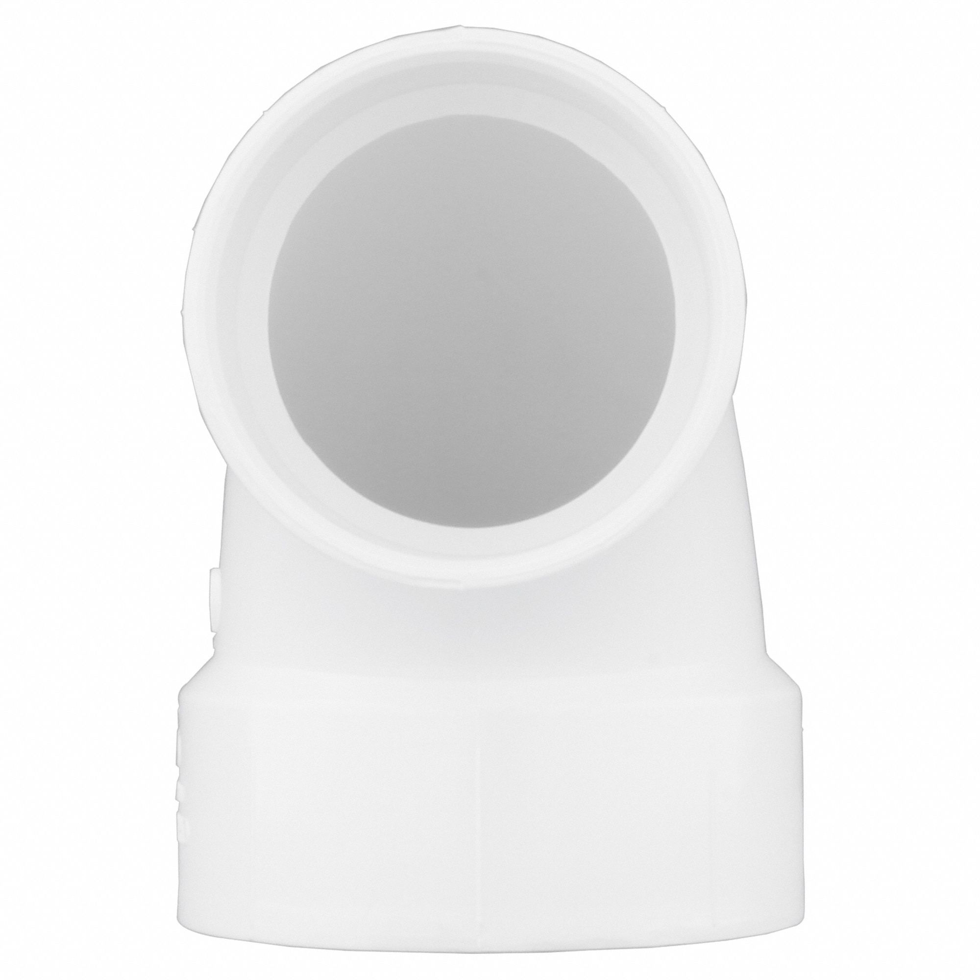 GRAINGER APPROVED PVC Closet Bend, Hub, 4 in x 3 in Pipe Size Pipe