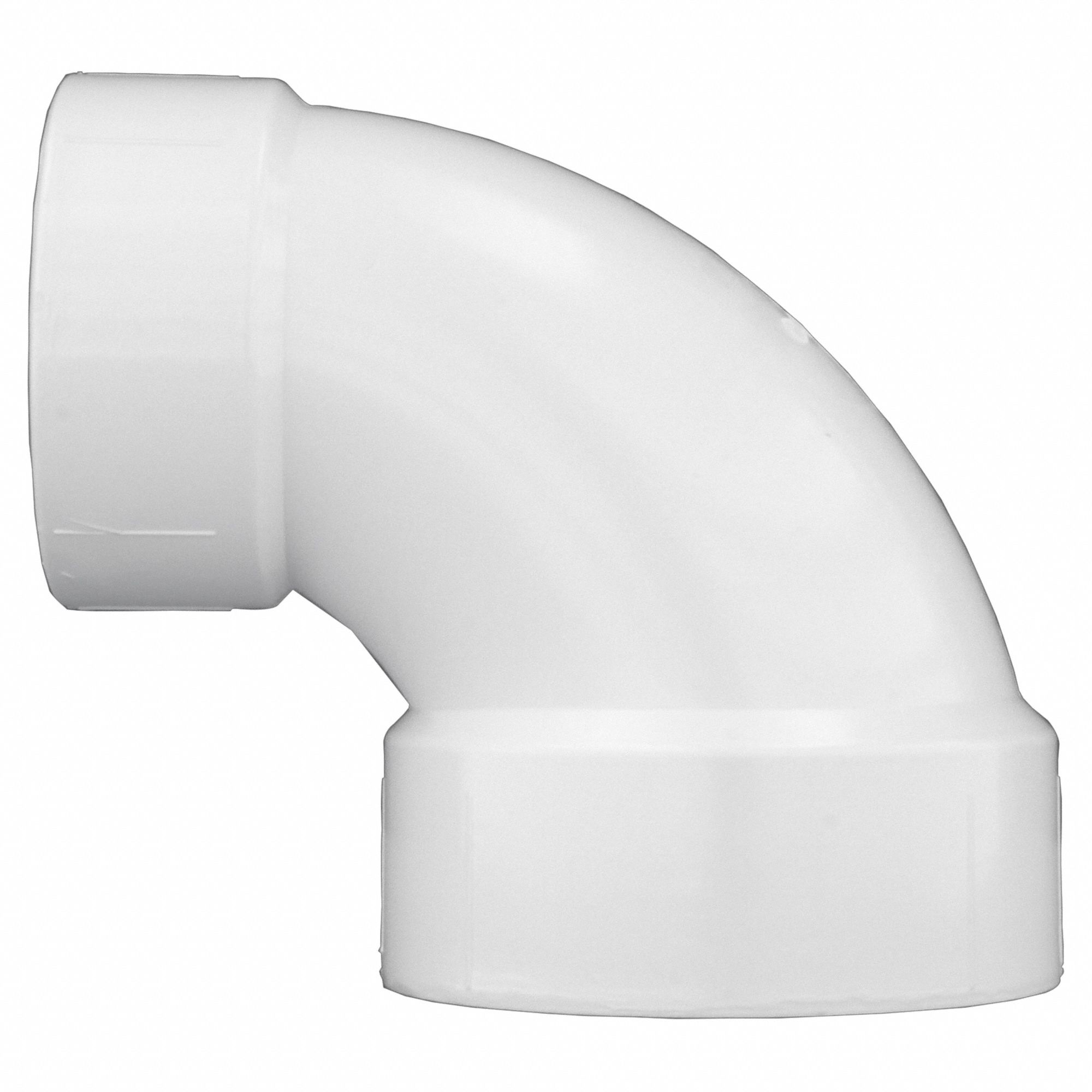 GRAINGER APPROVED PVC Closet Bend, Hub, 4 in x 3 in Pipe Size - Pipe ...