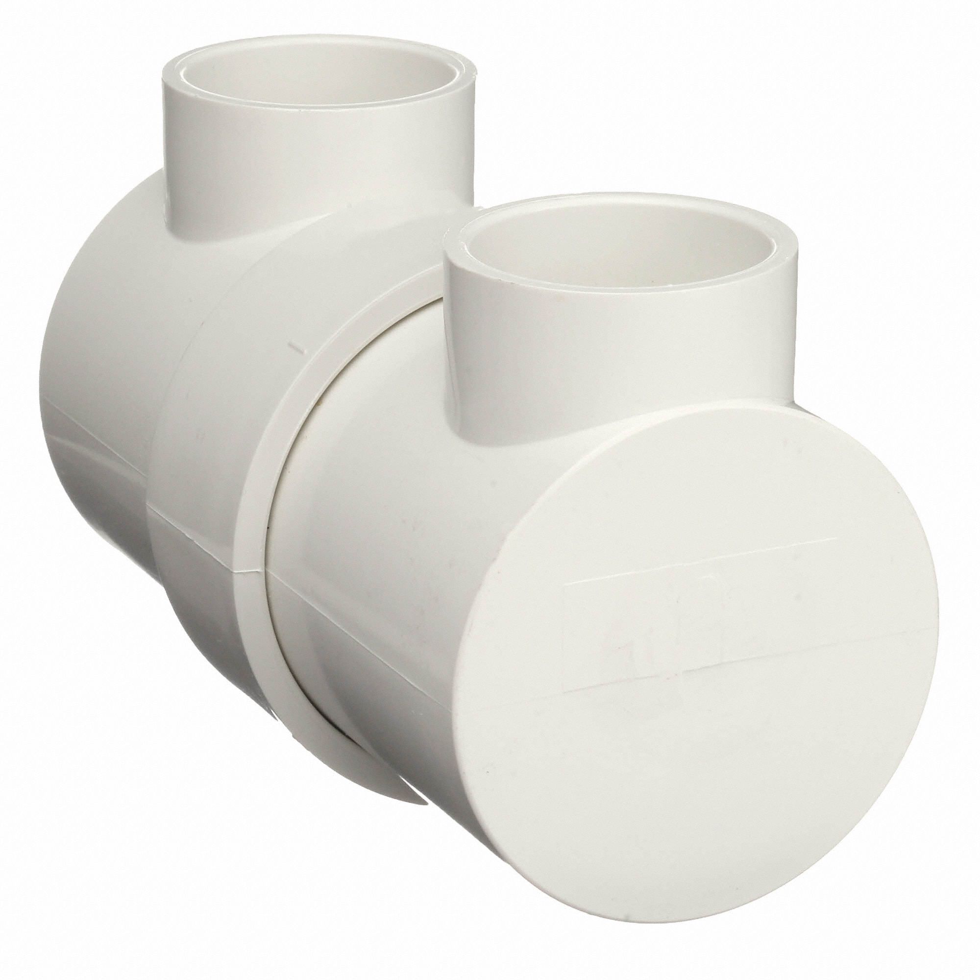 CHARLOTTE PIPE AND FOUNDRY CO. PVC Drum Trap with Cleanout, Hub, 1 1/2