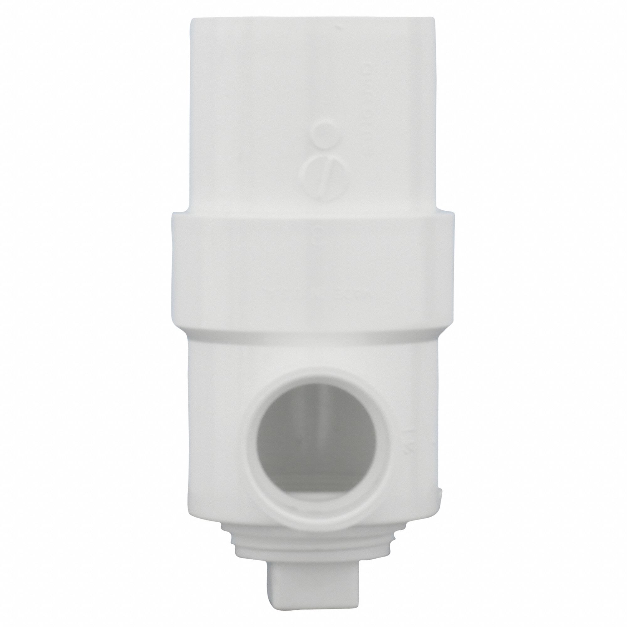 GRAINGER APPROVED PVC Drum Trap with Cleanout, Hub, 1 1/2 in x 3 in x 6