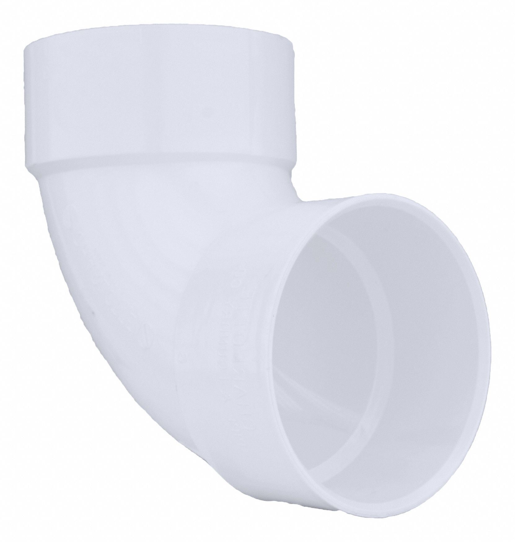 90 °  ELBOW: SCHEDULE 40, 6 IN X 6 IN FITTING, FEMALE X FEMALE SOCKETS, WHITE