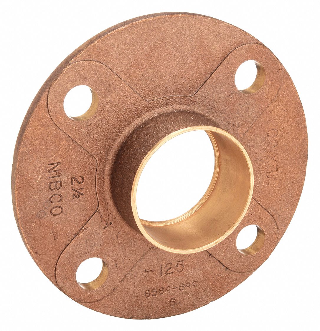 Cast Copper, Cup x Flange, Flange 1WLJ1741 2 1/2 Grainger