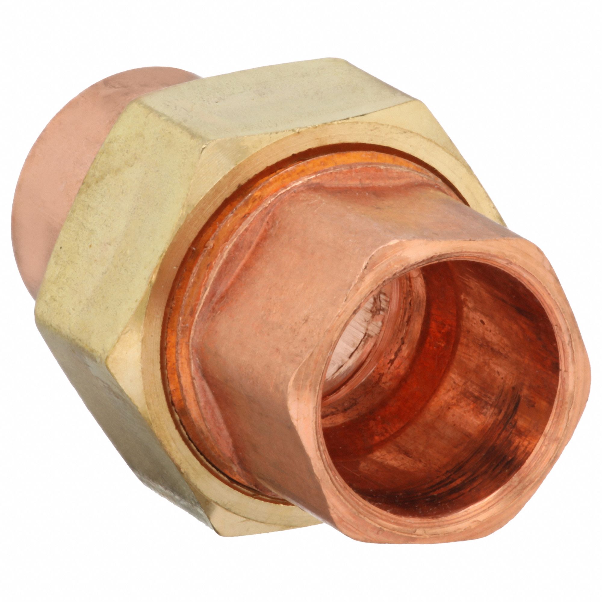 UNION: WROT COPPER, CUP X CUP, ½ IN X ½ IN COPPER TUBE SIZE, FOR ⅝ IN X ⅝ IN TUBE OD