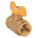 MANUAL TWO-WAY BALL VALVE: ¼ IN, BRASS, STRAIGHT, FNPT X FNPT, FULL PORT BALL PORT