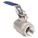 MANUAL TWO-WAY BALL VALVE: ½ IN, 316 STAINLESS STEEL, STRAIGHT VALVE BODY, PTFE