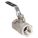 MANUAL TWO-WAY BALL VALVE: 1¼ IN, 316 STAINLESS STEEL, STRAIGHT VALVE BODY, PTFE