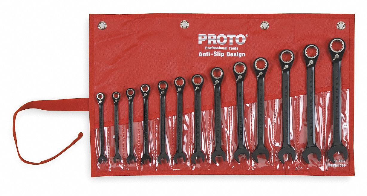 Proto Proto JSCV18 Black Chrome Combination Reversible Ratcheting...