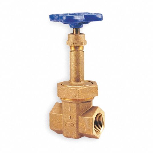 NIBCO Gate Valve, 1 1/2 In FNPT, Bronze, 300 PSI - 1WPB4|T174A 11/2