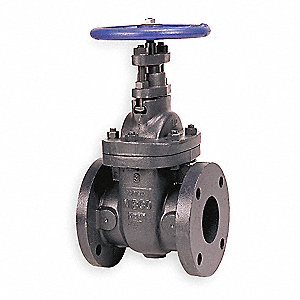 NIBCO Gate Valve, 6 In Flanged, Cast Iron - 1WPC5|F619 6 - Grainger
