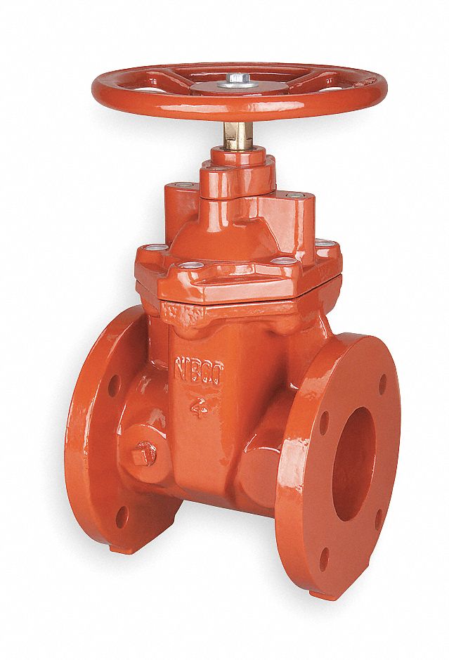 GATE VALVE: 6 IN NOMINAL VALVE SIZE, DUCTILE IRON, NON-RISING, CLASS 125 FLANGE, WHEEL