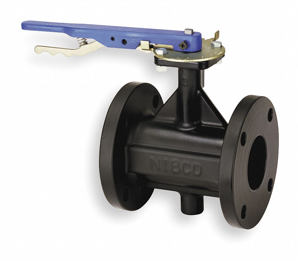 NIBCO, FC2765, Flanged Style, Butterfly Valve 1WPK4FC27653 3 Grainger