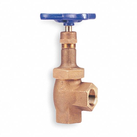 Angle Valve,1/2 In NPT,Bronze,300 PSI - Grainger