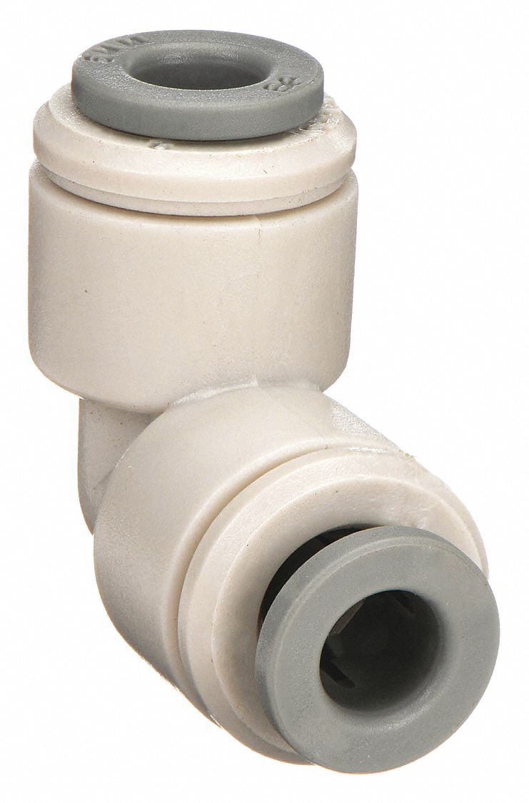 UNION ELBOW: ACETAL, PUSH-TO-CONNECT X PUSH-TO-CONNECT, FOR 3/16 X 3/16 IN TUBE OD, 10 PK