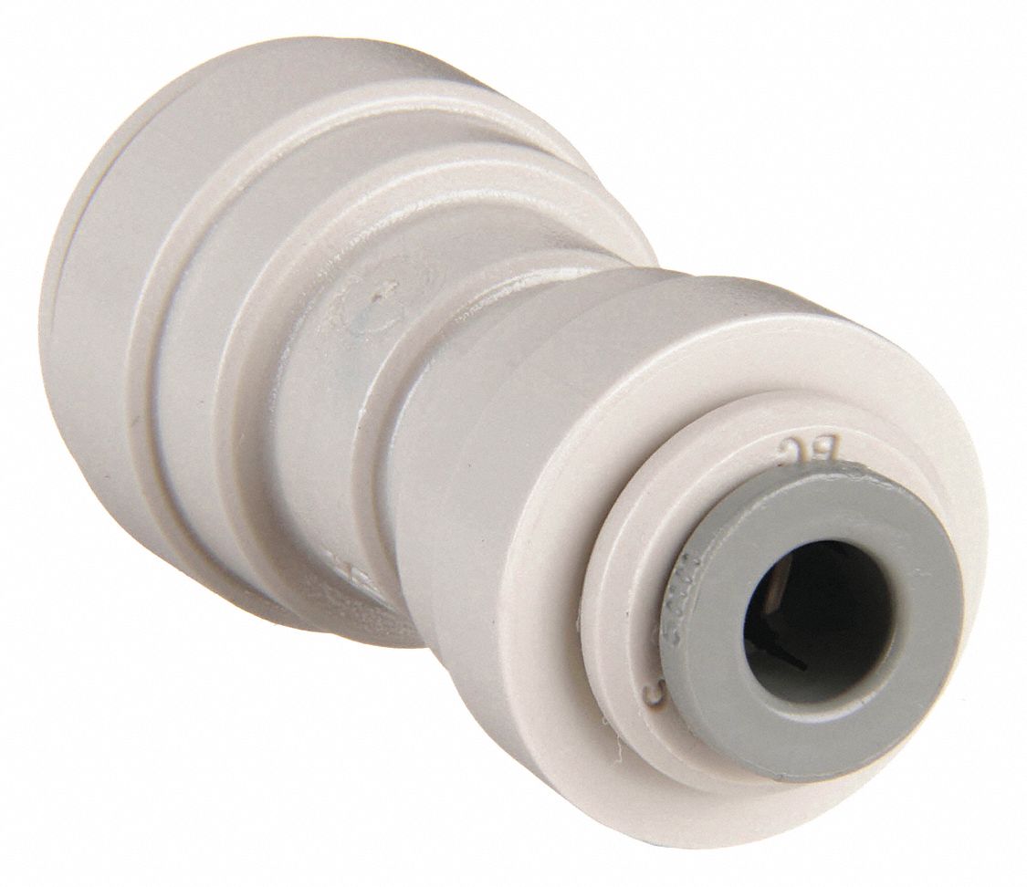REDUCER UNION: ACETAL, PUSH-TO-CONNECT X PUSH-TO-CONNECT, FOR 5/16 X ¼ IN TUBE OD, 10 PK