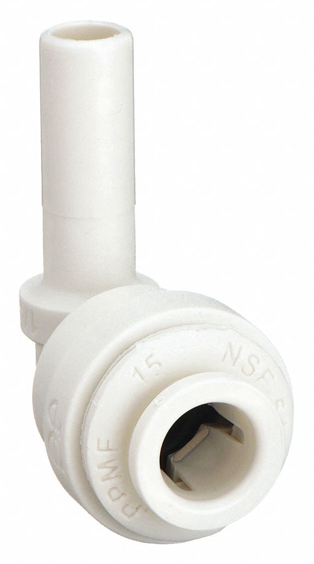 PLUG- IN ELBOW: PP, PUSH-TO-CONNECT X PUSH-TO-CONNECT, FOR ¼ X ¼ IN TUBE OD, 10 PK