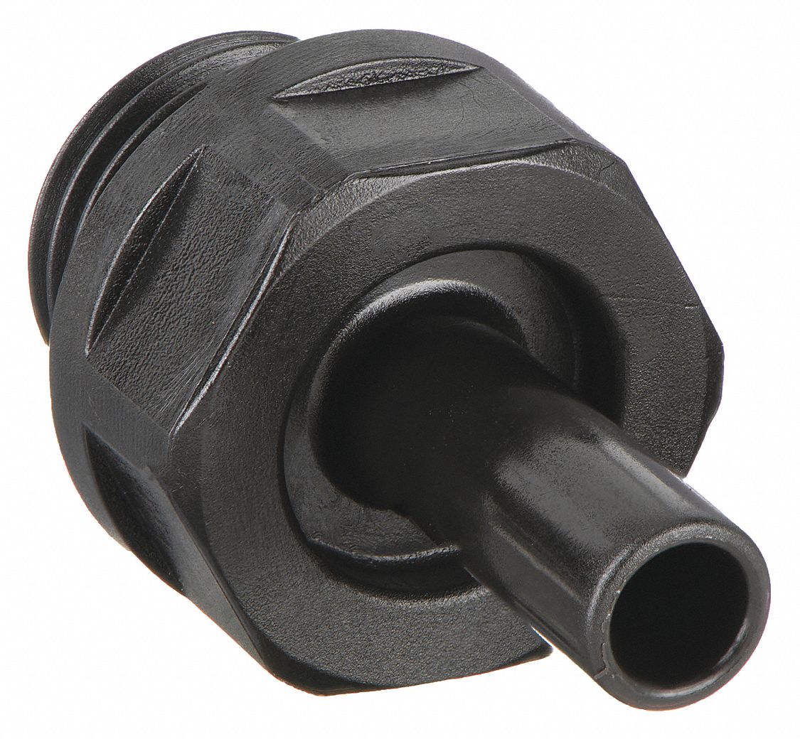 Push-Fit Adapter Fitting: Straight, 10 mm OD 1/4 in Pipe Size, Tube Stem x BSPP, 10 PK