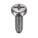 THREAD CUTTING SCREW, SIZE #10, ⅝ IN L, 410 STAINLESS STEEL, PLAIN, PAN, PHILLIPS, F, 100 PK