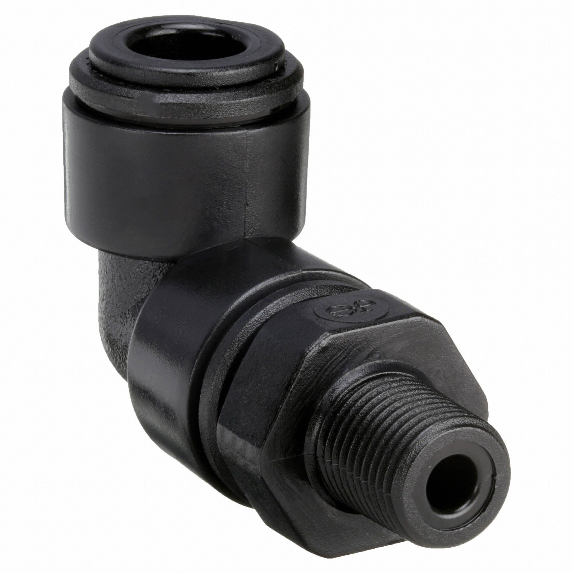 JOHN GUEST Swivel Elbow, 90 Degrees, Tube Fitting Material Acetal
