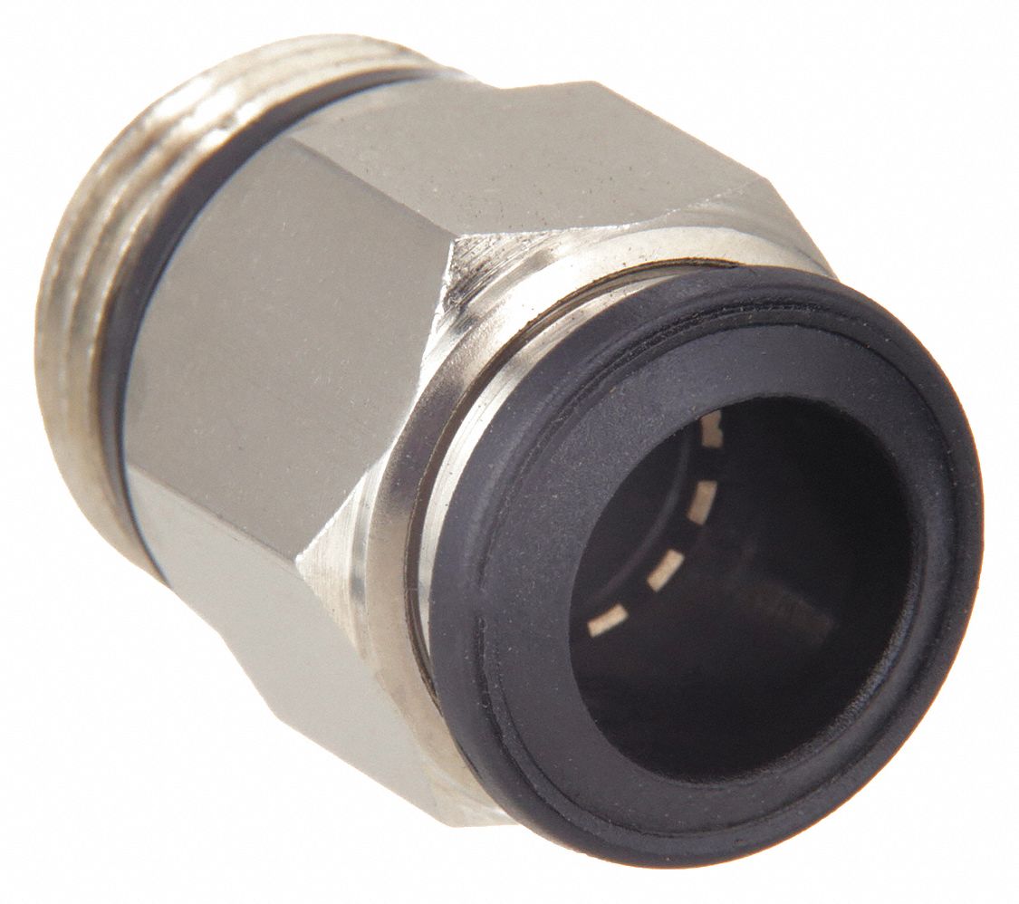 Nickel Plated Brass, Push-to-Connect x Universal, Male Adapter - 1WUK4 ...