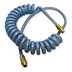 Polyurethane Coiled Air Hose Assemblies with Reinforced Wire-Braided Polyurethane Cover