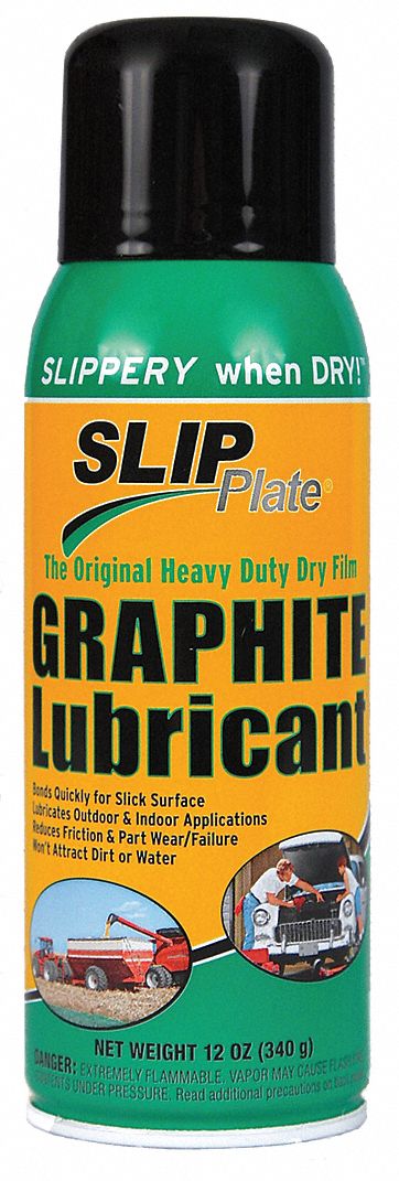 General Purpose Dry Lubricant: -75° to 450°F, Graphite, 12 oz, Aerosol Can, Petroleum Distillates