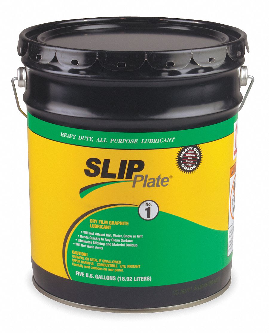 Slip Plate Graphite Dry Lubricant, Petroleum Distillates, 12 oz Aerosol Can  SLIPAERO-6CS