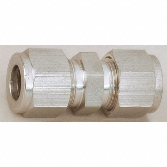 PARKER Union, 3/8 in Tube Size, Metal, 5/8 in Hex Size 1WVX16SC6S