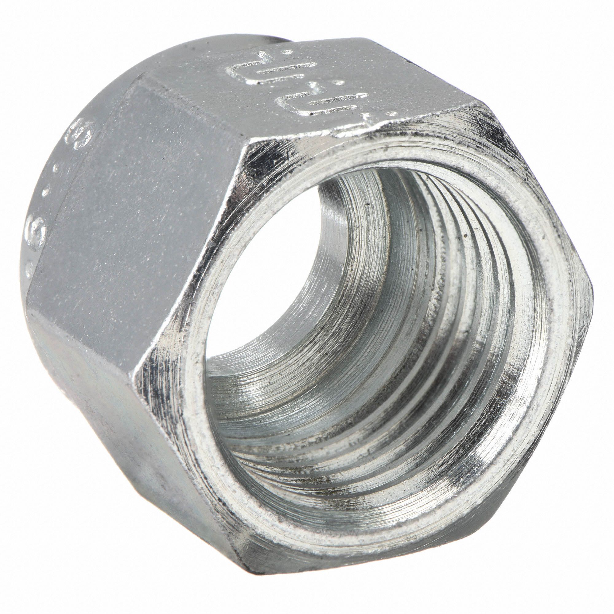 PARKER Nut, 3/8 in Tube Size, Metal, 11/16 in Hex Size 1WVX96NU6S