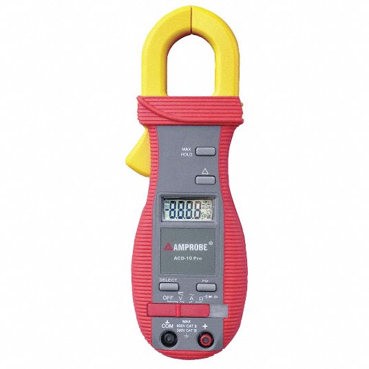 Digital Clamp On Ammeter, 1.0 in (25 mm) Jaw Capacity, CAT III 300V