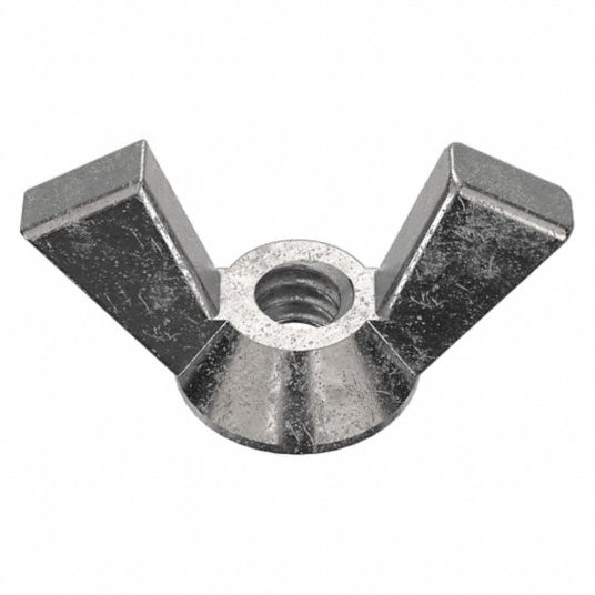 #6-32 Thread Size, Stainless Steel, Wing Nut - 1WY85|1WY85 - Grainger