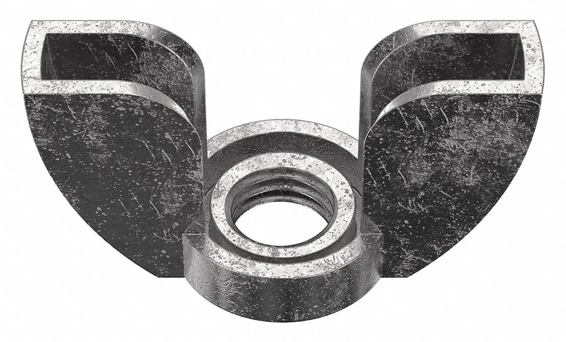 1032 Thread Size, Stainless Steel, Wing Nut 1WY911WY91 Grainger