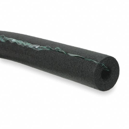 Pipe Insulation: Polyethylene, Slit with Adhesive, 1 in Thick, 7/8 in ID, 6  ft Lg, 6.8 R-Value, 6 ft