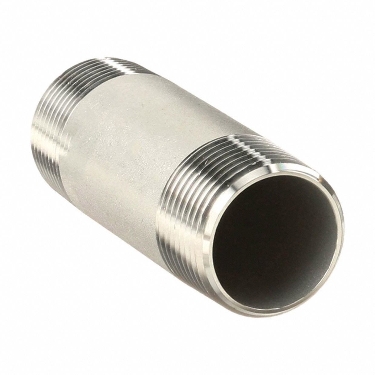Nipple, 1 In, Thrd at Both Ends, 8 In, 316