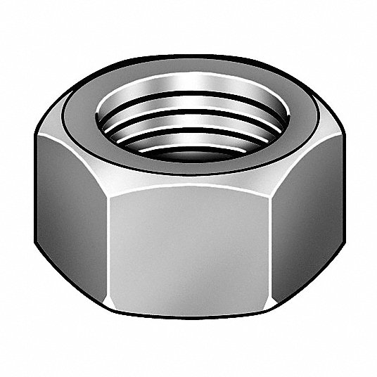 Hex Nuts 2H 1-1/8" 7UNC Plain Finish 36661-1 ****FREE SHIPPING**** 
