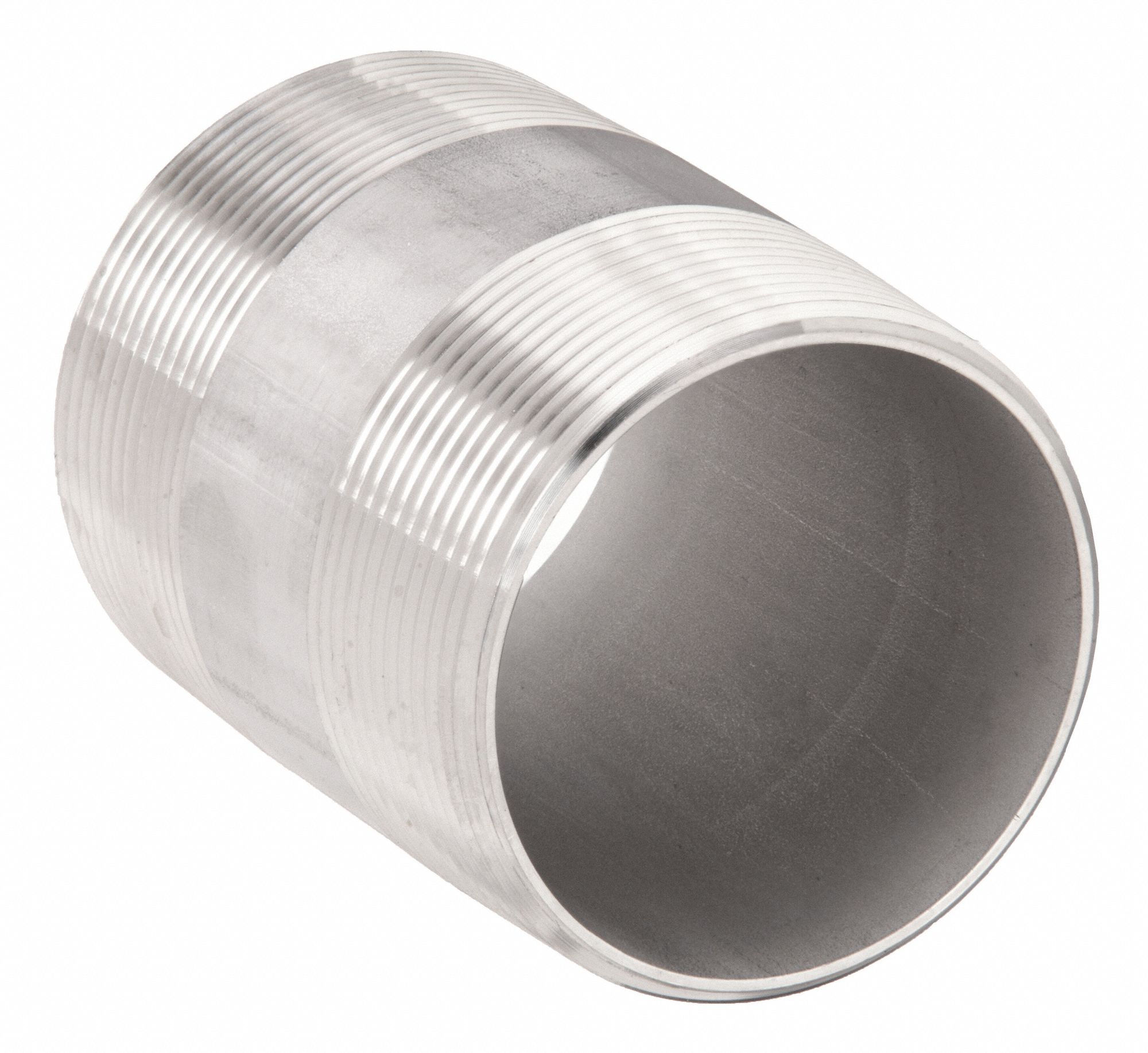 NIPPLE: 316 STAINLESS STEEL, ¾ IN NOMINAL PIPE SIZE, 2 IN L, BOTH ENDS THREADED, NPT