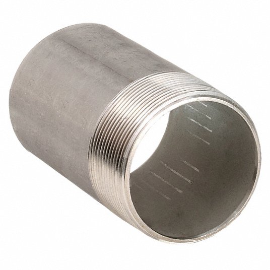 New 316 stainless TOE Sch 40 Pipe Nipple 1/2" x 4" 