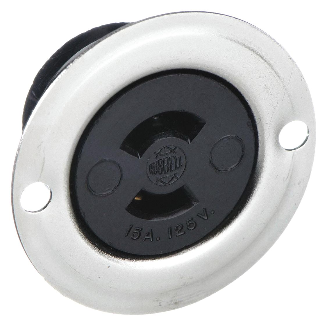 ML115R, 15 A, Midget Locking Flanged Receptacle 1XC00HBL7468 Grainger