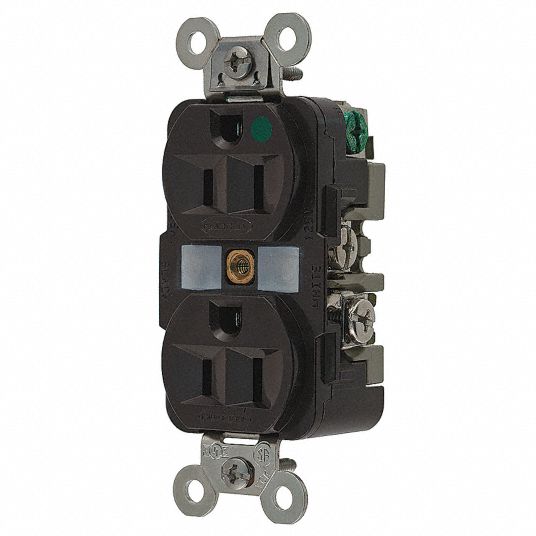 HUBBELL WIRING DEVICE-KELLEMS 15, Heavy Use Hospital Grade