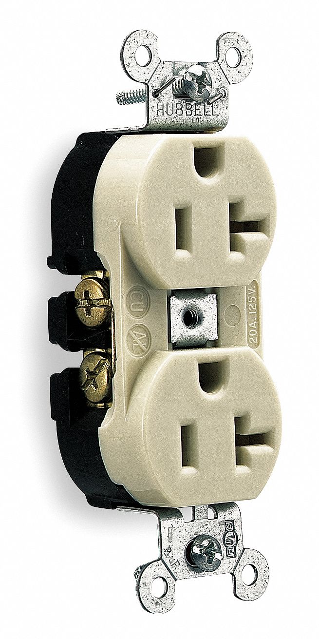 RCPT DUPLEX, SB HUBPRO 20 AMP, 125V SF IV