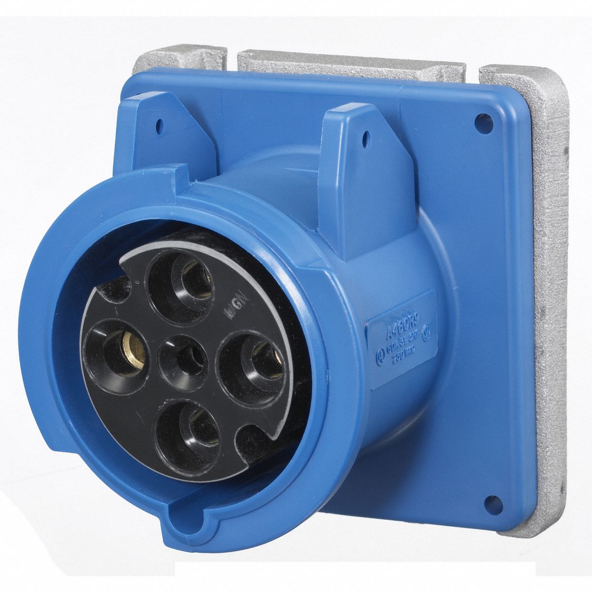 HUBBELL WIRING DEVICEKELLEMS Angled Pin and Sleeve Receptacle 60 Amps Plugs and Receptacles