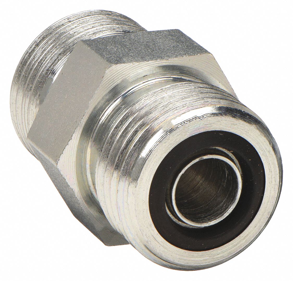 UNION: STRAIGHT CONNECTOR, MALE O-RING FACE SEAL X MALE O-RING FACE SEAL, 500 ° F MAX