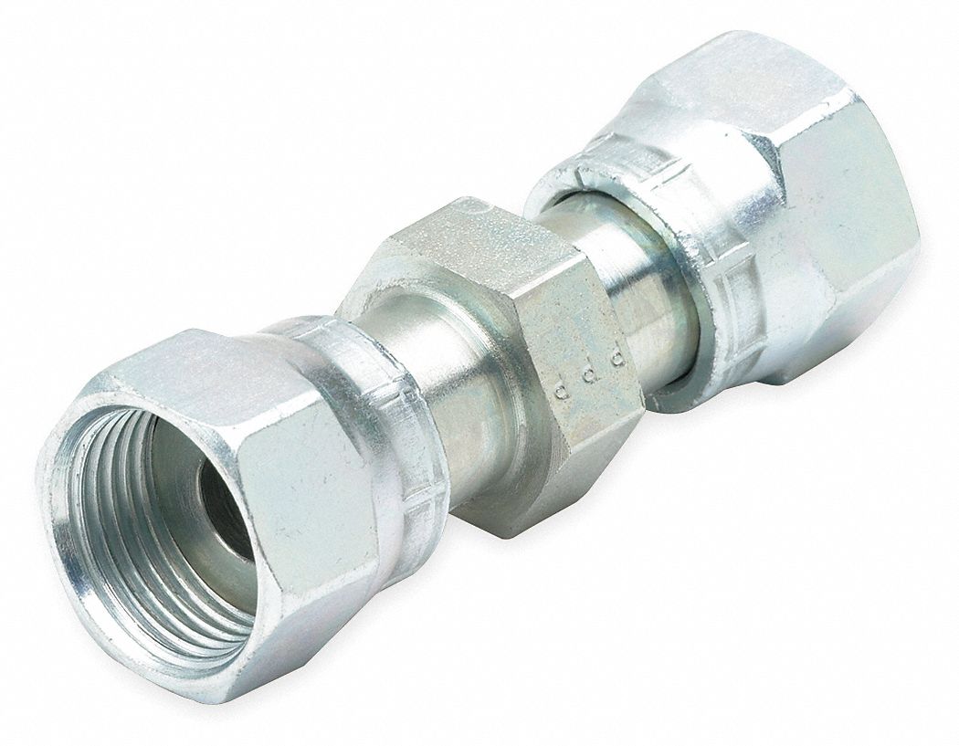 TUBE FITTING/ADAPTER, HL6 SERIES, STEEL, STRAIGHT, 2.12 IN L, 9,200PSI, FEMALE O-RING FACE SEAL SWIVEL