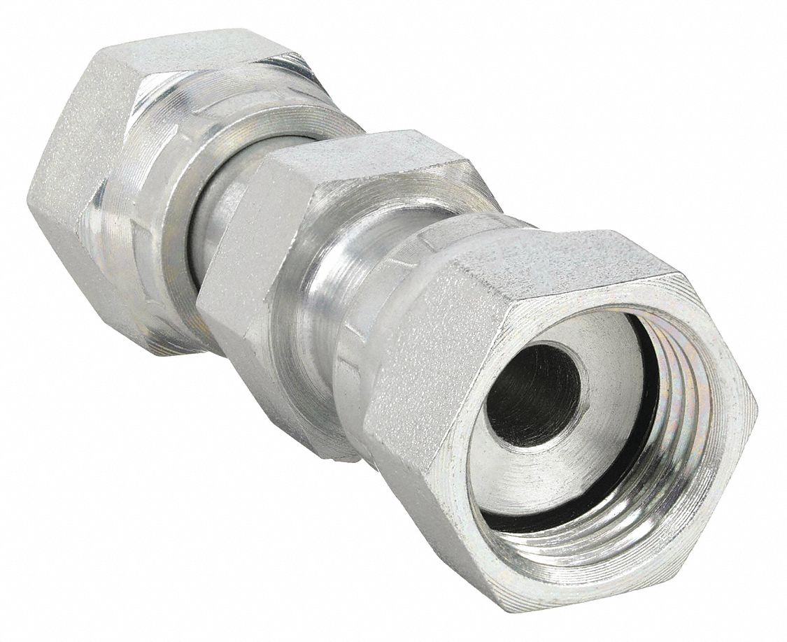 SWIVEL UNION: STRAIGHT SWIVEL CONNECTOR, SWIVEL FNPT O-RING X SWIVEL FNPT O-RING, 500 ° F MAX