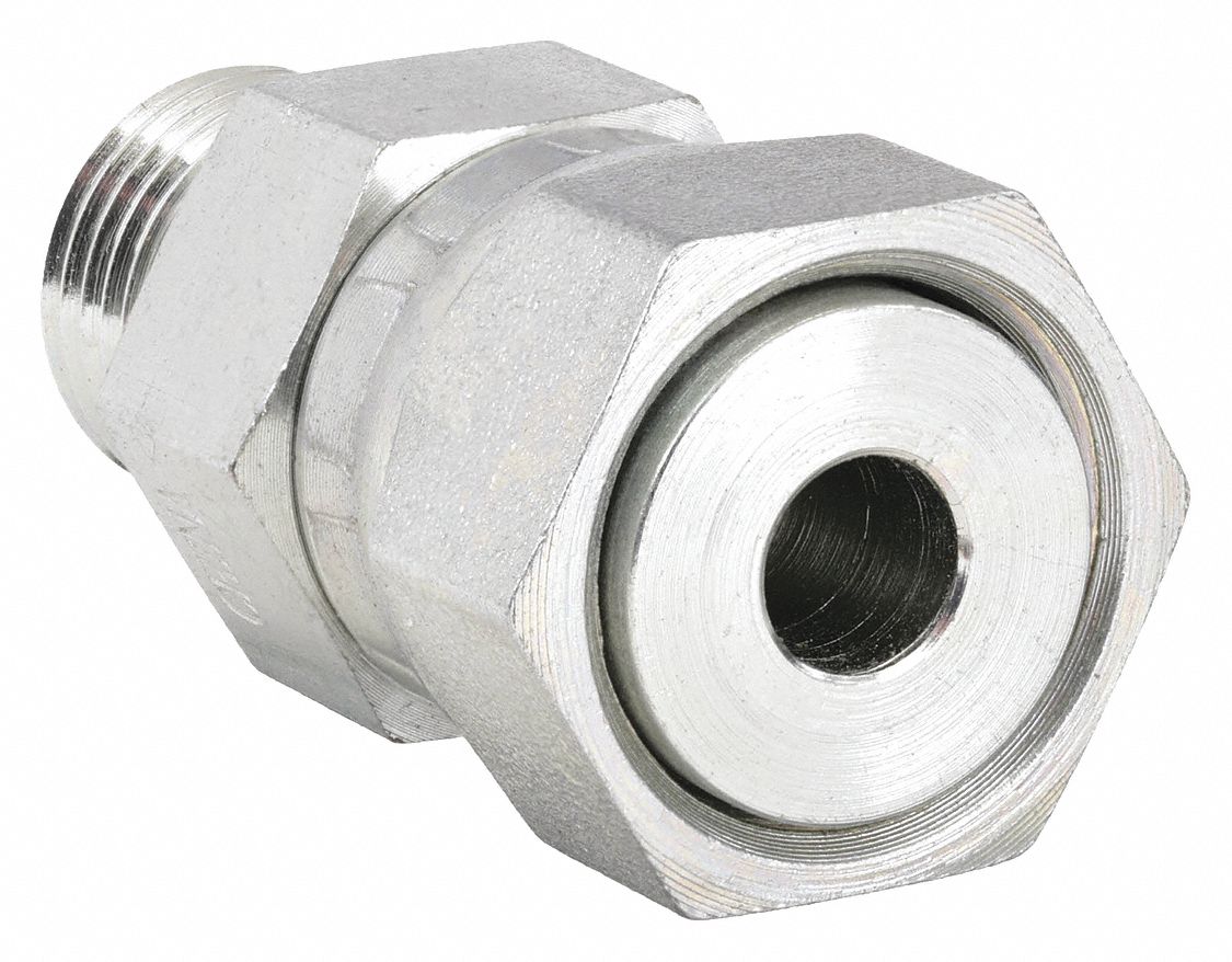 STRAIGHT THREAD SWIVEL CONNECTOR: STRAIGHT SWIVEL ADAPTER, SWIVEL FNPT O-RING X MALE SAE-ORB
