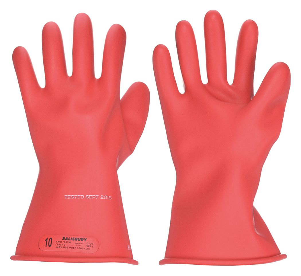 Long High Voltage Rubber Work Gloves