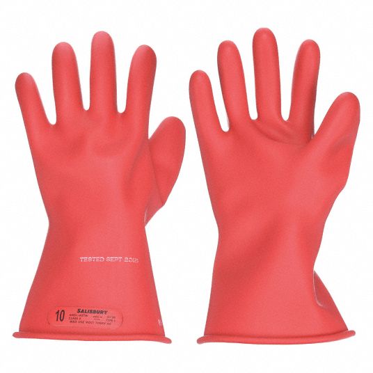 Safety Electrician Glove Black Red Work Gloves Insulating Gloves