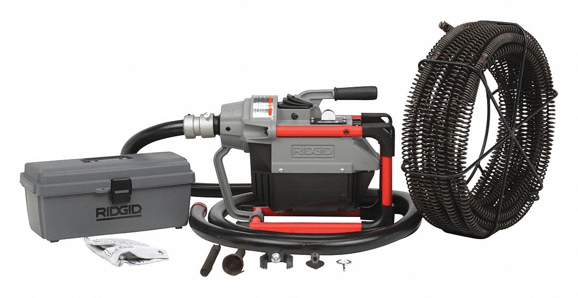 RIDGID K-60SP Compact Sectional Drain Cleaning Snake Auger Sewer Machine  Plus Tool Kit + Guide Hose - Yahoo Shopping