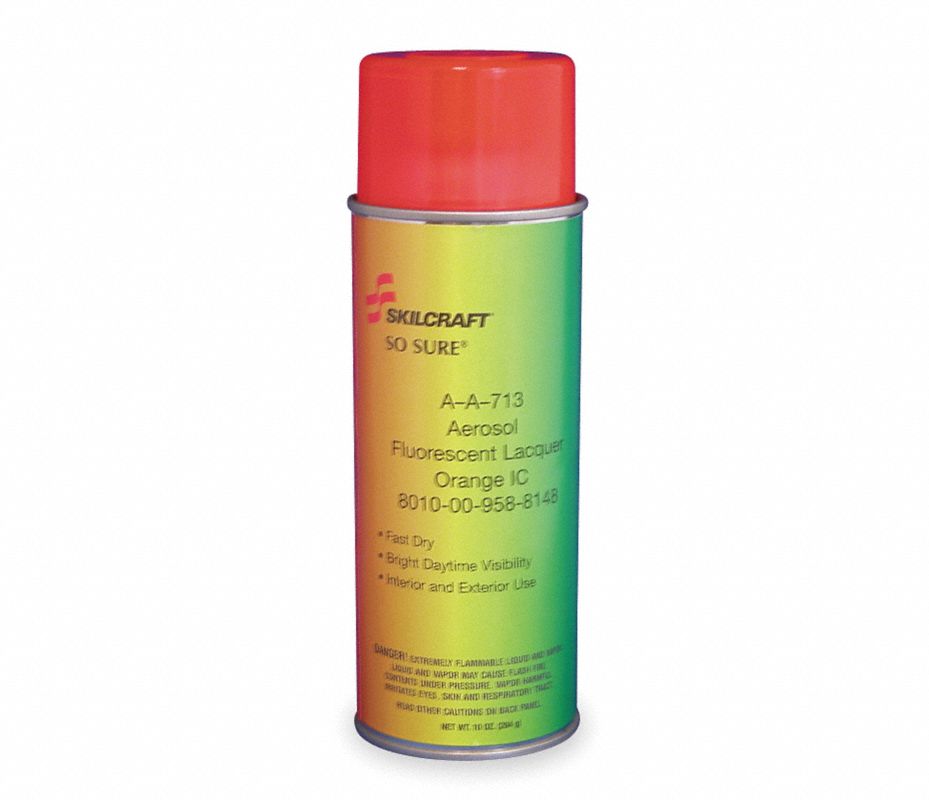 ABILITY ONE Pintura en Aerosol,Naranja Fluorescente - Pinturas en ...